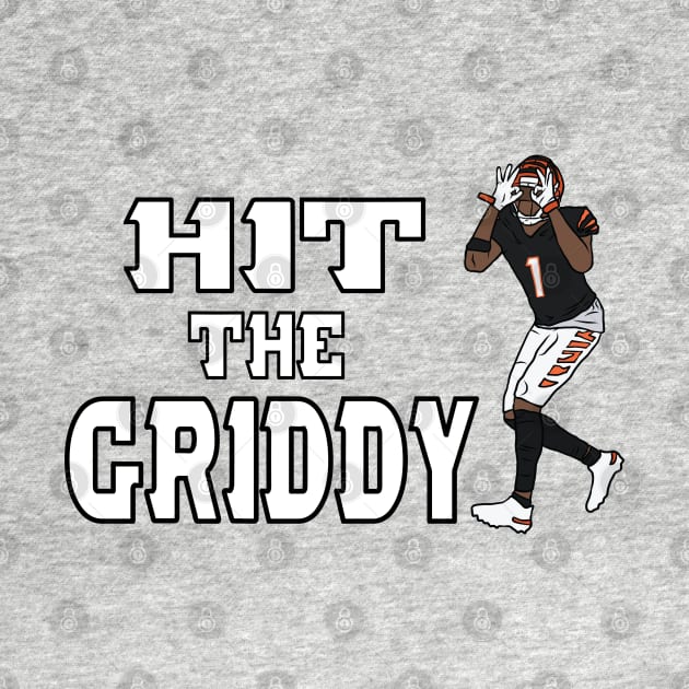 Ja'Marr Chase Hit The Griddy (Style 2) by rattraptees